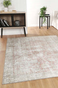 Load image into Gallery viewer, Sparta Blush Machine Washable Rug on floor
