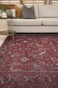 Load image into Gallery viewer, Parisa Red Persian Area Rug on floor
