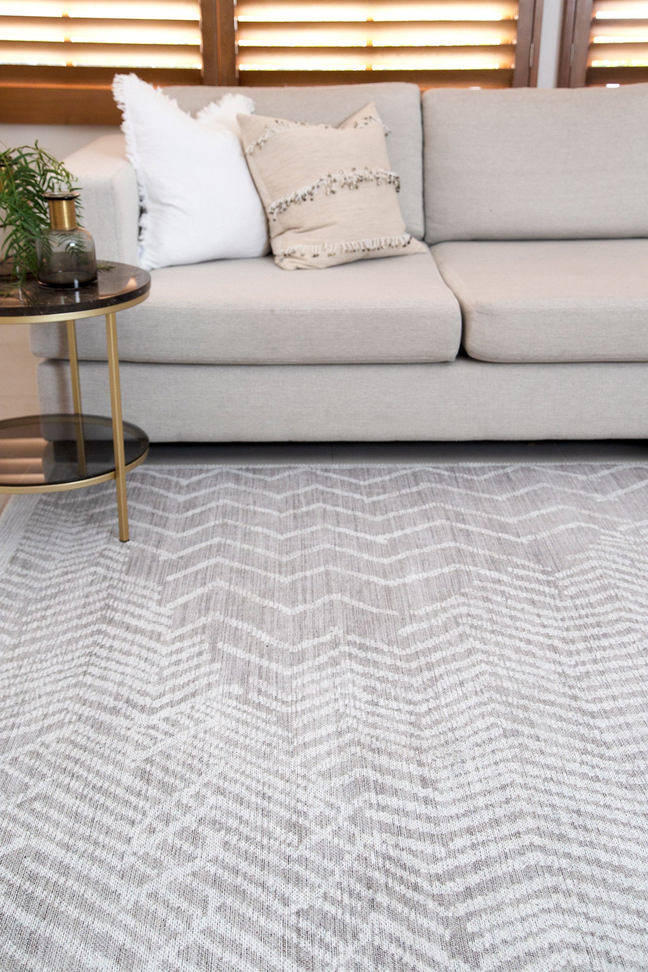 Remi Light Taupe Area Rug front