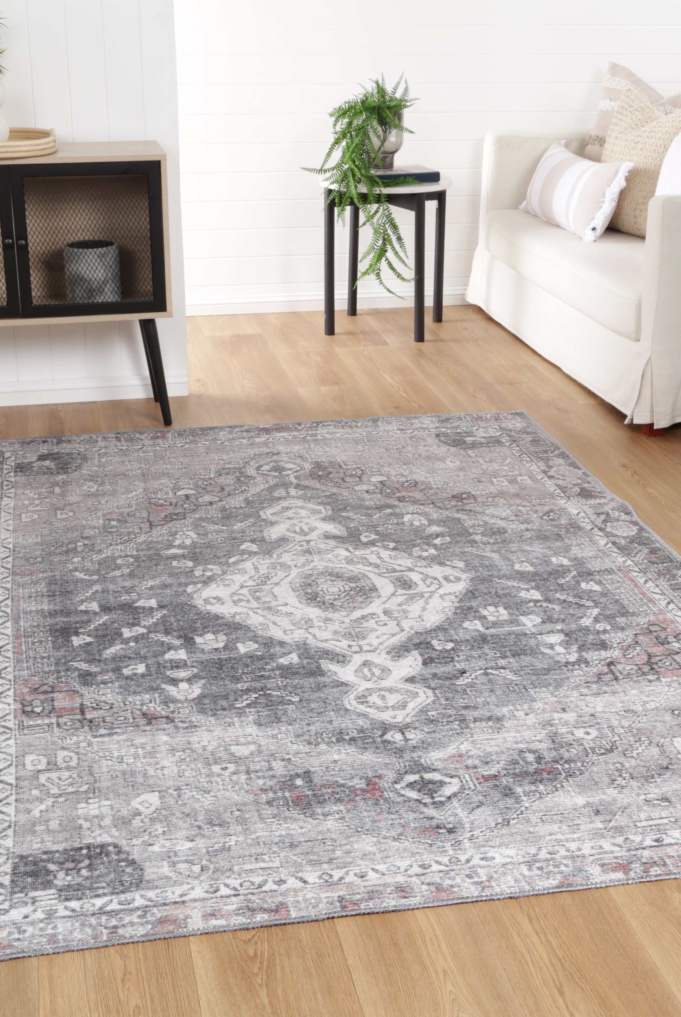 Jules Machine Washable Rug in Living Room