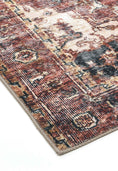 Load image into Gallery viewer, Distressed Vintage Cezanne Terracotta Area Rug on side
