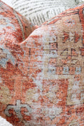 Load image into Gallery viewer, Sophia Heritage Rust Pillow side facing

