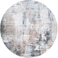 Load image into Gallery viewer, Abstract Twilight Ash Round Rug
