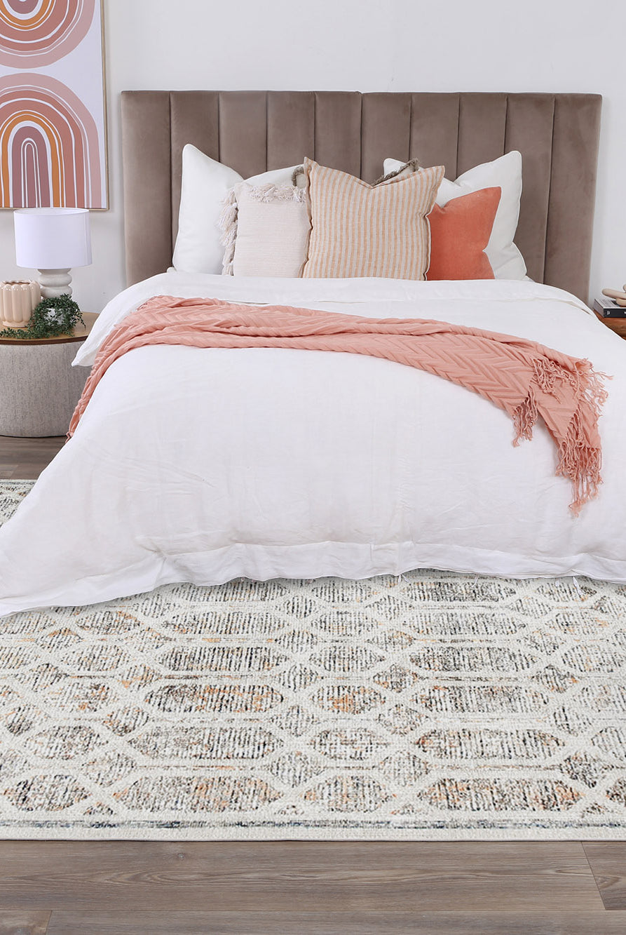 Chantilly Lace Multi Rug in bedroom
