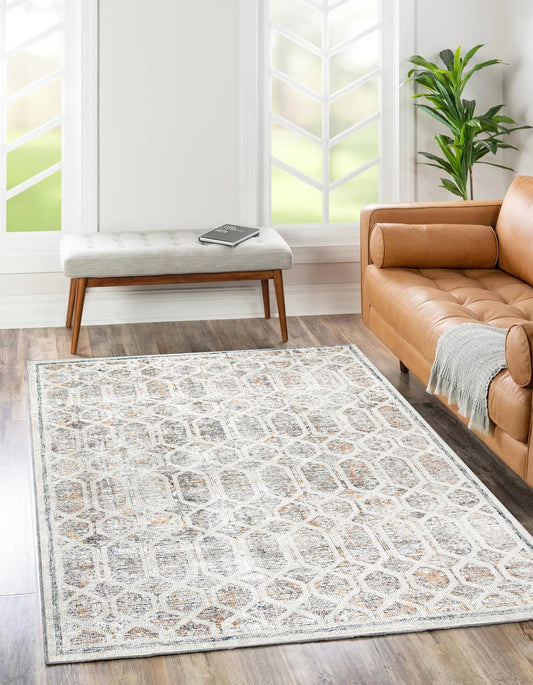 Chantilly Lace Multi Rug in living room