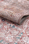 Load image into Gallery viewer, Distressed Vintage Levent Area Rug one side folded
