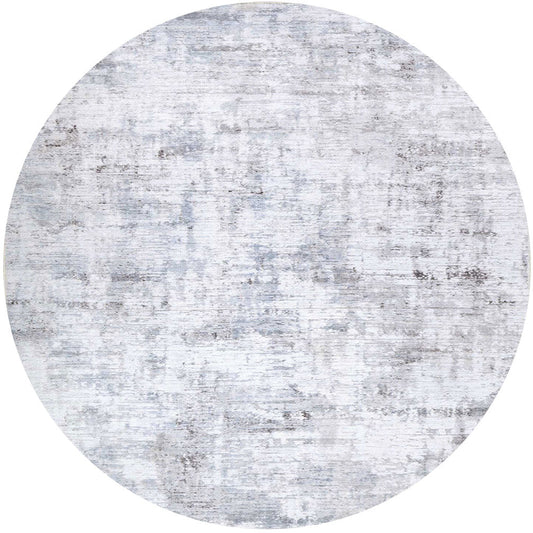 Abstract Evalina Grey Round Rug