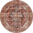 Load image into Gallery viewer, Distressed Vintage Cezanne Terracotta Round Rug main

