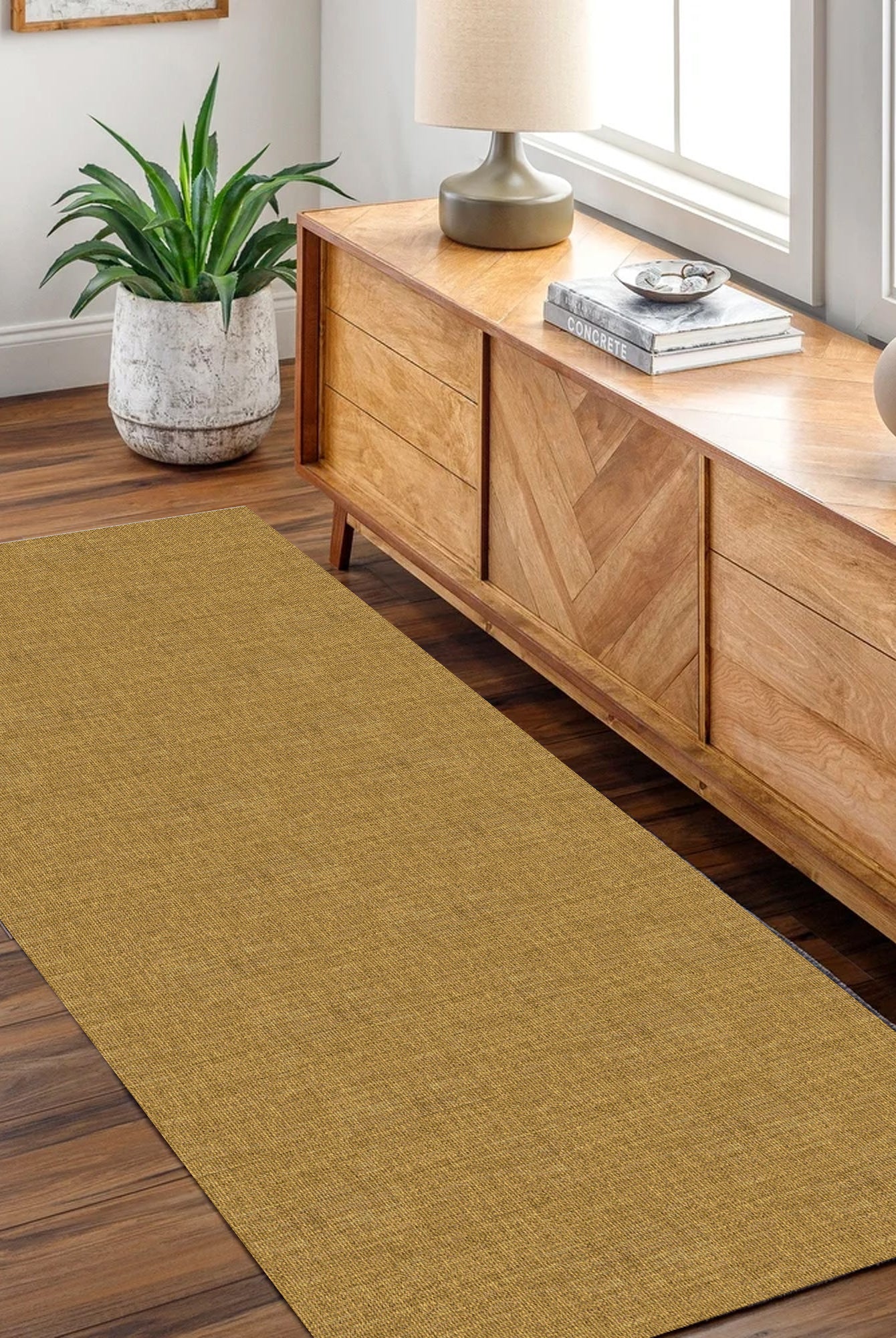 Urban Mustard Solid Runner in Large Area