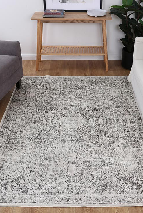 Versailles Winter Gray Rug quality